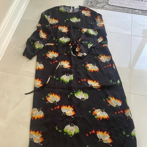 Raey floral dress navy‎